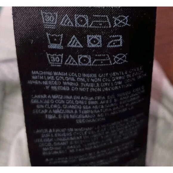 Guess Jeans Shirt Mens Medium Spellout Colorblock Retro Style Striped Tee FLAWS - Picture 15 of 15